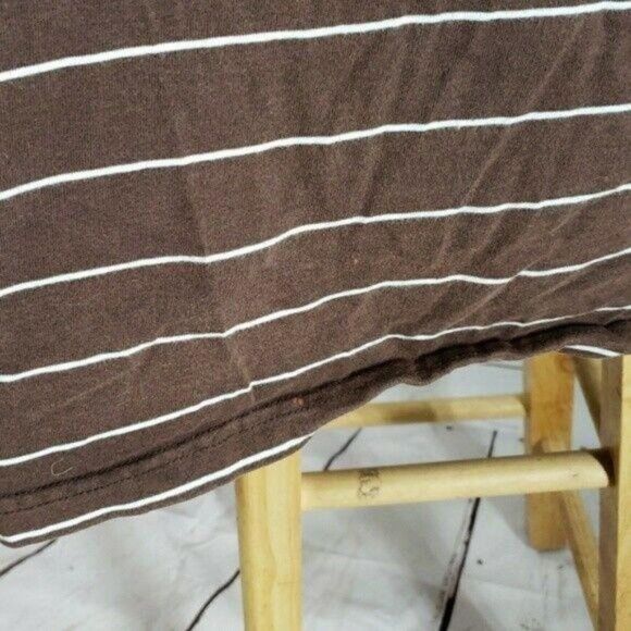 Rocawear brown striped men polo shirt large - Picture 2 of 4